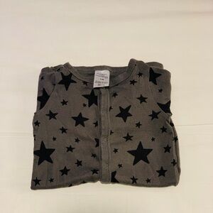 Magellan Gray Star-Patterned Onesie